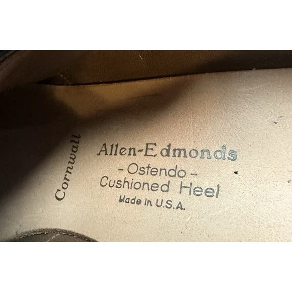 Allen Edmonds Cornwall Ostendo Loafers Shoes Men's Size 11.5C Black Leather